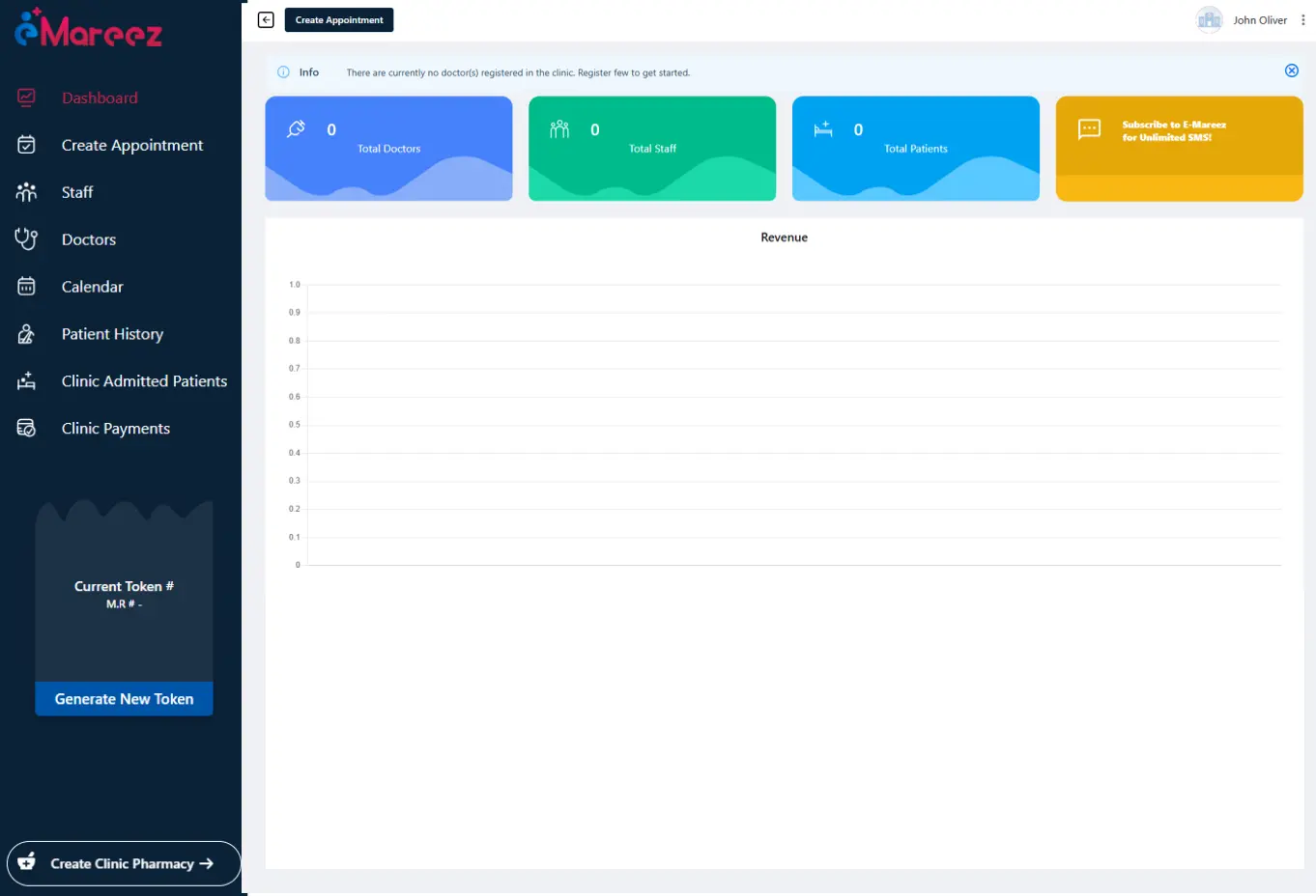 EMR system for clinic patient record management
